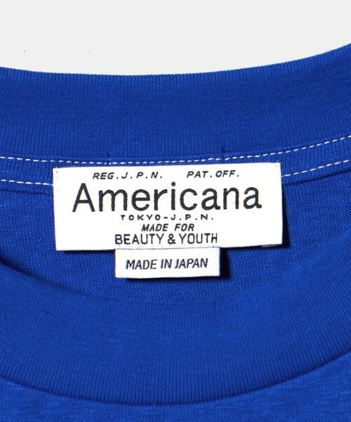 BEAUTY&YOUTH UNITED ARROWS / ビューティー&ユース ユナイテッドアローズ Tシャツ | 【別注】＜Americana＞プリント ビッグTシャツ/コバルト | 詳細14