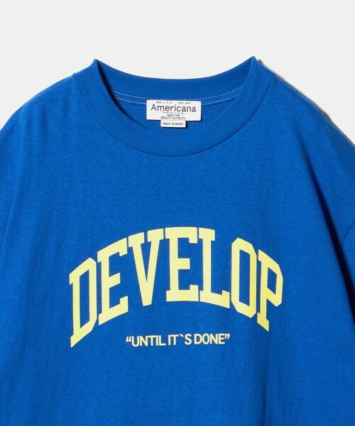 BEAUTY&YOUTH UNITED ARROWS / ビューティー&ユース ユナイテッドアローズ Tシャツ | 【別注】＜Americana＞プリント ビッグTシャツ/コバルト | 詳細2