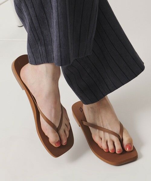 BEAUTY&YOUTH UNITED ARROWS / ビューティー&ユース ユナイテッドアローズ サンダル | ＜MALVADOS＞スクエアトゥ トング フラットサンダル | 詳細8