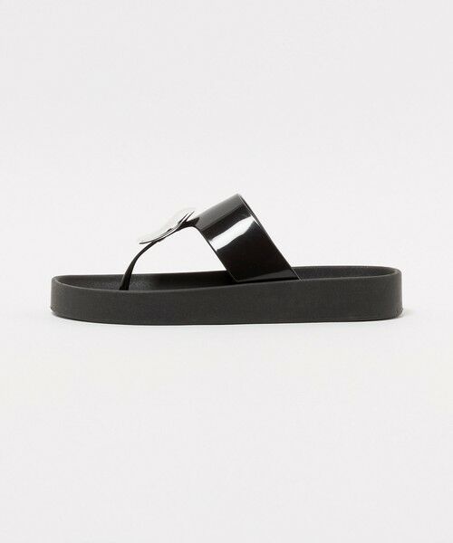 BEAUTY&YOUTH UNITED ARROWS / ビューティー&ユース ユナイテッドアローズ サンダル | ＜VOICES CULTURE＞メタルモチーフ トング サンダル（BLACK）