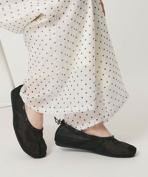 BEAUTY&YOUTH UNITED ARROWS / ビューティー&ユース ユナイテッドアローズ フラットシューズ | 【別注】＜PAES＞メッシュ ストリング フラットシューズ/ブラック | 詳細2