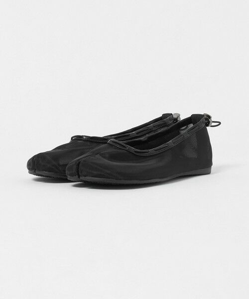 BEAUTY&YOUTH UNITED ARROWS / ビューティー&ユース ユナイテッドアローズ フラットシューズ | 【別注】＜PAES＞メッシュ ストリング フラットシューズ/ブラック | 詳細5