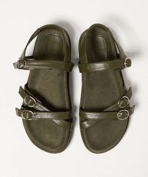 BEAUTY&YOUTH UNITED ARROWS / ビューティー&ユース ユナイテッドアローズ サンダル | ダブルクロス ベルト バックストラップ サンダル | 詳細17