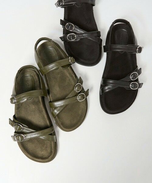 BEAUTY&YOUTH UNITED ARROWS / ビューティー&ユース ユナイテッドアローズ サンダル | ダブルクロス ベルト バックストラップ サンダル | 詳細24