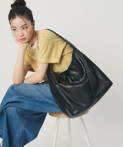 BEAUTY&YOUTH UNITED ARROWS / ビューティー&ユース ユナイテッドアローズ ショルダーバッグ | レザーライク ビッグ ワンショルダーバッグ | 詳細1