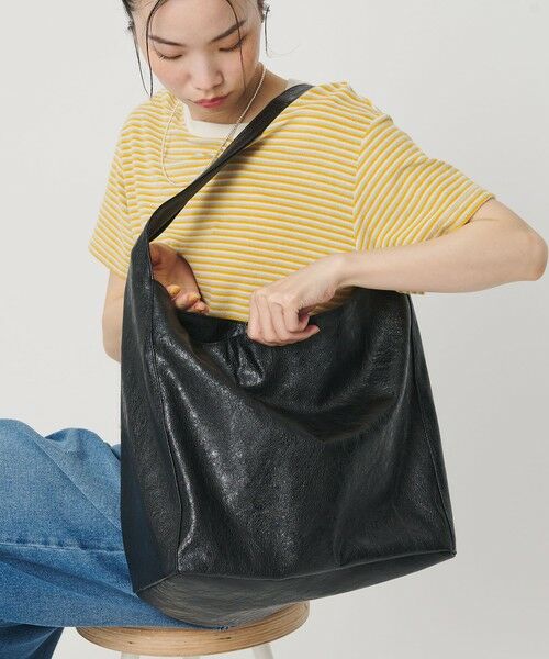 BEAUTY&YOUTH UNITED ARROWS / ビューティー&ユース ユナイテッドアローズ ショルダーバッグ | レザーライク ビッグ ワンショルダーバッグ | 詳細2