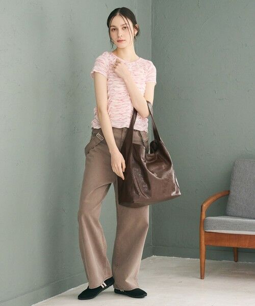 BEAUTY&YOUTH UNITED ARROWS / ビューティー&ユース ユナイテッドアローズ ショルダーバッグ | レザーライク ビッグ ワンショルダーバッグ | 詳細11