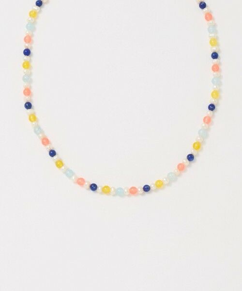 BEAUTY&YOUTH UNITED ARROWS / ビューティー&ユース ユナイテッドアローズ ネックレス・ペンダント・チョーカー | 【WEB限定】＜Causerie＞マルチ 天然石 ショートネックレス | 詳細1