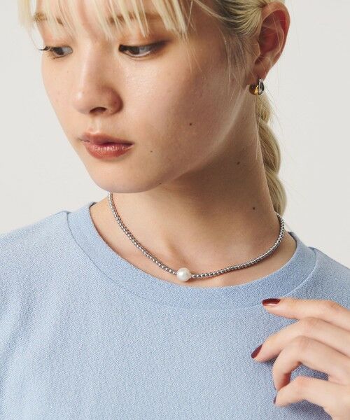 BEAUTY&YOUTH UNITED ARROWS / ビューティー&ユース ユナイテッドアローズ ネックレス・ペンダント・チョーカー | 【WEB限定】＜Causerie＞ワンパール ネックレス | 詳細7