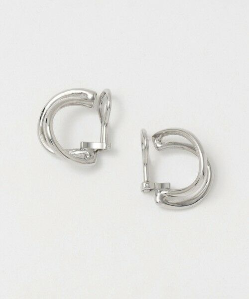 BEAUTY&YOUTH UNITED ARROWS / ビューティー&ユース ユナイテッドアローズ ピアス・イヤリング | ハーフカーブライン イヤリング（SILVER）
