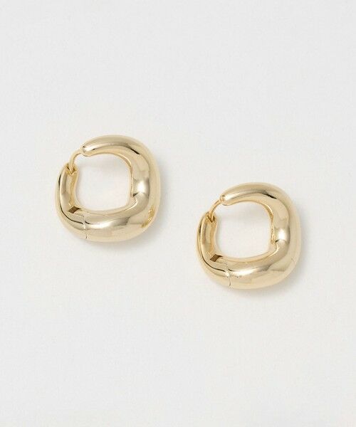 BEAUTY&YOUTH UNITED ARROWS / ビューティー&ユース ユナイテッドアローズ ピアス・イヤリング | ヒネリ スクエア ピアス（GOLD）