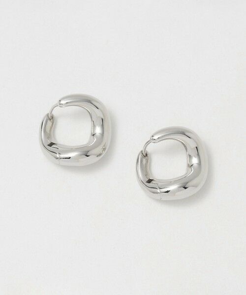 BEAUTY&YOUTH UNITED ARROWS / ビューティー&ユース ユナイテッドアローズ ピアス・イヤリング | ヒネリ スクエア ピアス（SILVER）