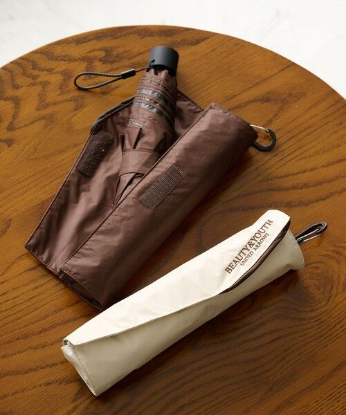 BEAUTY&YOUTH UNITED ARROWS / ビューティー&ユース ユナイテッドアローズ 傘 | 傘ソムリエ監修 折り畳み傘 全天候対応/晴雨兼用（DK.BROWN）