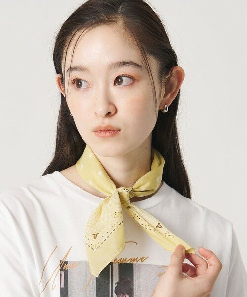 BEAUTY&YOUTH UNITED ARROWS / ビューティー&ユース ユナイテッドアローズ バンダナ・スカーフ | ドット バンダナモチーフ スカーフ | 詳細7