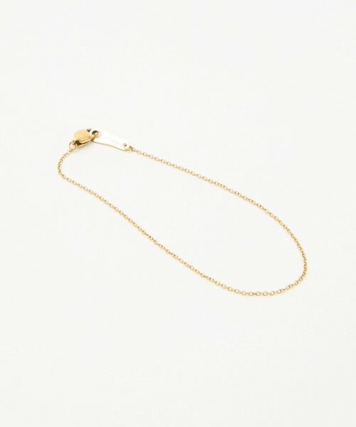 BEAUTY&YOUTH UNITED ARROWS / ビューティー&ユース ユナイテッドアローズ ブレスレット・バングル | ＜33×by Preek＞シン チェーン ブレスレット 17cm | 詳細5