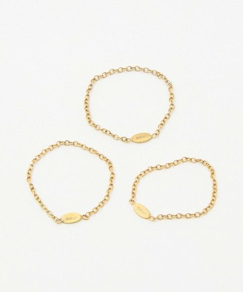 BEAUTY&YOUTH UNITED ARROWS / ビューティー&ユース ユナイテッドアローズ リング | ＜33×by Preek＞シン チェーン 3セット リング/3P | 詳細7