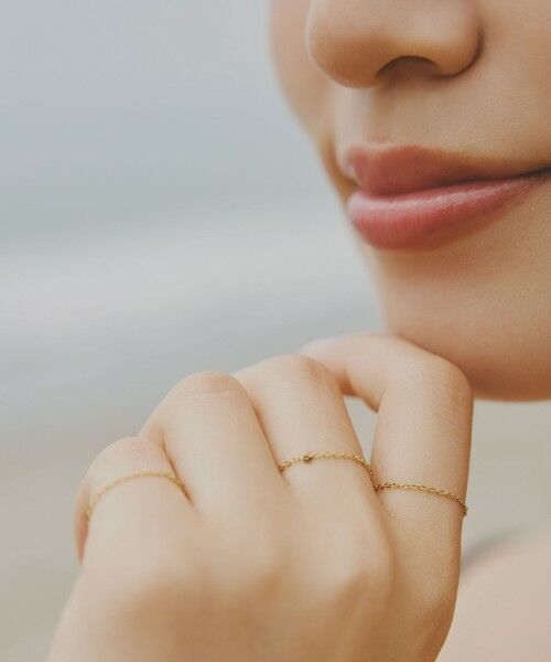 BEAUTY&YOUTH UNITED ARROWS / ビューティー&ユース ユナイテッドアローズ リング | ＜33×by Preek＞シン チェーン 3セット リング/3P（GOLD）