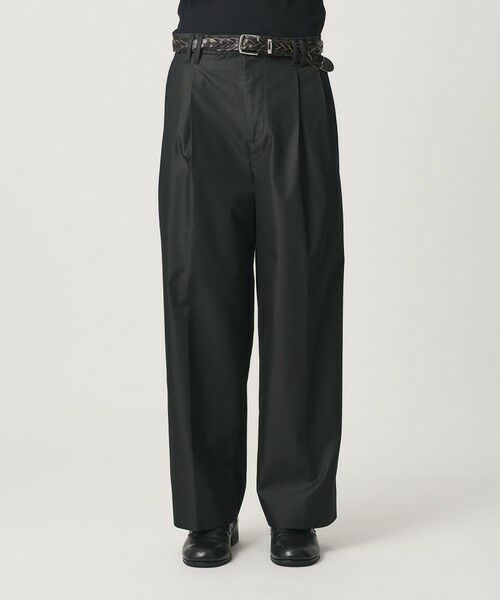 BEAUTY&YOUTH UNITED ARROWS / ビューティー&ユース ユナイテッドアローズ その他パンツ | ガーメントダイ シャンブレー ツイル 2P ワイド パンツ | 詳細1