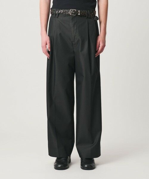 BEAUTY&YOUTH UNITED ARROWS / ビューティー&ユース ユナイテッドアローズ その他パンツ | ガーメントダイ シャンブレー ツイル 2P ワイド パンツ | 詳細3