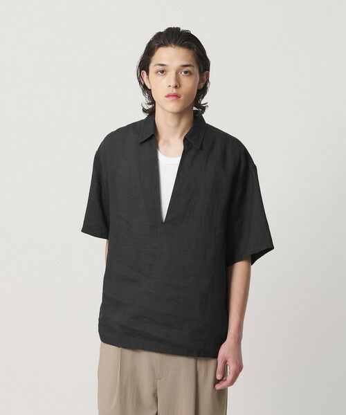 BEAUTY&YOUTH UNITED ARROWS / ビューティー&ユース ユナイテッドアローズ シャツ・ブラウス | ラミー ディープ Vネック ショートスリーブ シャツ | 詳細2
