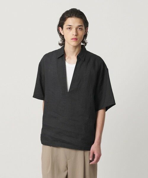 BEAUTY&YOUTH UNITED ARROWS / ビューティー&ユース ユナイテッドアローズ シャツ・ブラウス | ラミー ディープ Vネック ショートスリーブ シャツ | 詳細3