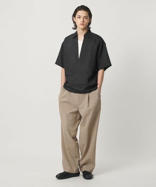 BEAUTY&YOUTH UNITED ARROWS / ビューティー&ユース ユナイテッドアローズ シャツ・ブラウス | ラミー ディープ Vネック ショートスリーブ シャツ | 詳細5
