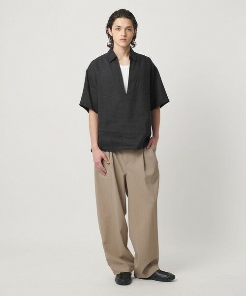 BEAUTY&YOUTH UNITED ARROWS / ビューティー&ユース ユナイテッドアローズ シャツ・ブラウス | ラミー ディープ Vネック ショートスリーブ シャツ | 詳細6