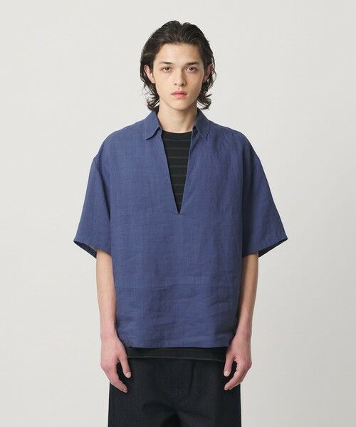 BEAUTY&YOUTH UNITED ARROWS / ビューティー&ユース ユナイテッドアローズ シャツ・ブラウス | ラミー ディープ Vネック ショートスリーブ シャツ | 詳細7
