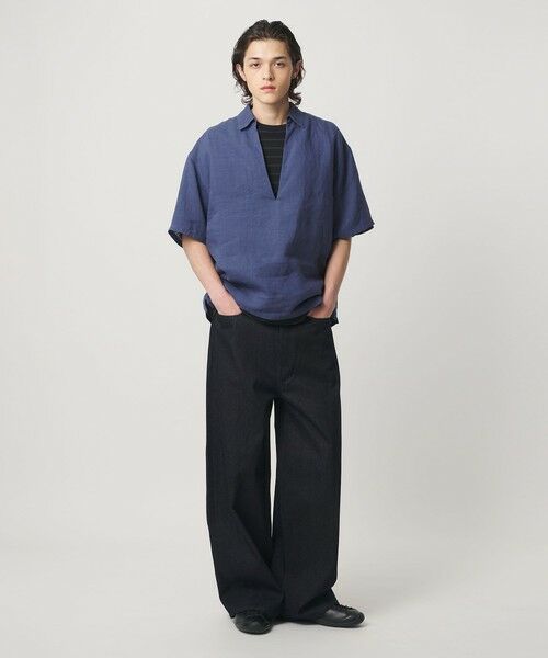 BEAUTY&YOUTH UNITED ARROWS / ビューティー&ユース ユナイテッドアローズ シャツ・ブラウス | ラミー ディープ Vネック ショートスリーブ シャツ | 詳細14