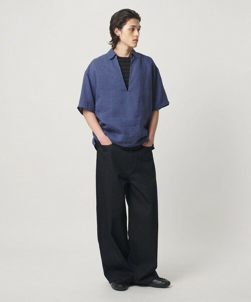 BEAUTY&YOUTH UNITED ARROWS / ビューティー&ユース ユナイテッドアローズ シャツ・ブラウス | ラミー ディープ Vネック ショートスリーブ シャツ | 詳細15