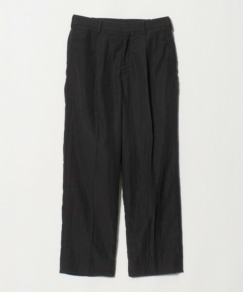 BEAUTY&YOUTH UNITED ARROWS / ビューティー&ユース ユナイテッドアローズ その他パンツ | エアリー リンクル 1プリーツ テーパード パンツ NO.9（BLACK）