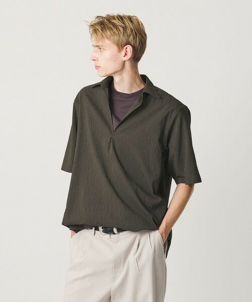 BEAUTY&YOUTH UNITED ARROWS / ビューティー&ユース ユナイテッドアローズ シャツ・ブラウス | ヨウリュウ スキッパー シャツ 吸水速乾 通気性 | 詳細14