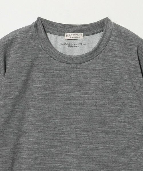 BEAUTY&YOUTH UNITED ARROWS / ビューティー&ユース ユナイテッドアローズ カットソー | ウール テクスチャード クルーネック Tシャツ | 詳細8