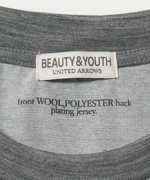 BEAUTY&YOUTH UNITED ARROWS / ビューティー&ユース ユナイテッドアローズ カットソー | ウール テクスチャード クルーネック Tシャツ | 詳細11
