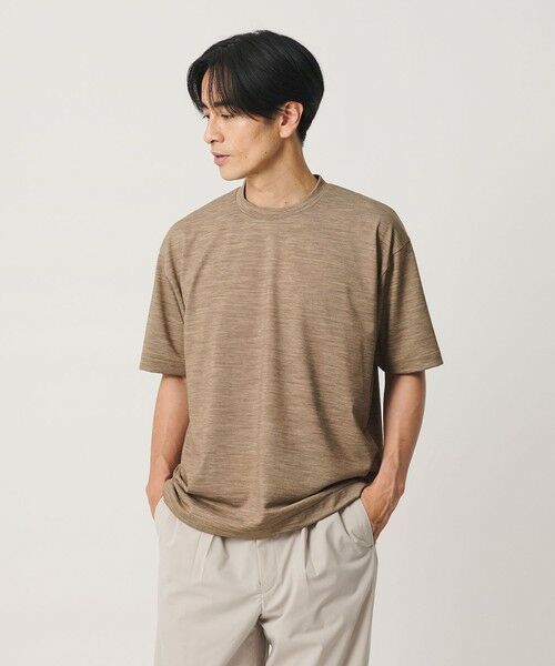 BEAUTY&YOUTH UNITED ARROWS / ビューティー&ユース ユナイテッドアローズ カットソー | ウール テクスチャード クルーネック Tシャツ | 詳細13