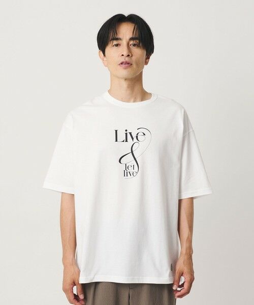 BEAUTY&YOUTH UNITED ARROWS / ビューティー&ユース ユナイテッドアローズ Tシャツ | <ESPOIR>LIVE & LET LIVE Tシャツ | 詳細1