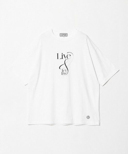 BEAUTY&YOUTH UNITED ARROWS / ビューティー&ユース ユナイテッドアローズ Tシャツ | <ESPOIR>LIVE & LET LIVE Tシャツ | 詳細4