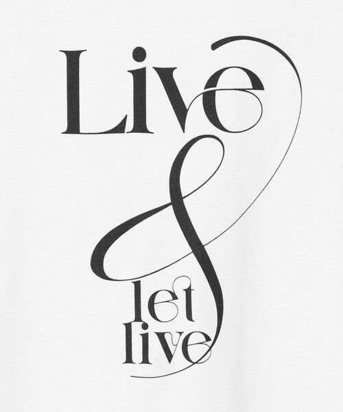 BEAUTY&YOUTH UNITED ARROWS / ビューティー&ユース ユナイテッドアローズ Tシャツ | <ESPOIR>LIVE & LET LIVE Tシャツ | 詳細8