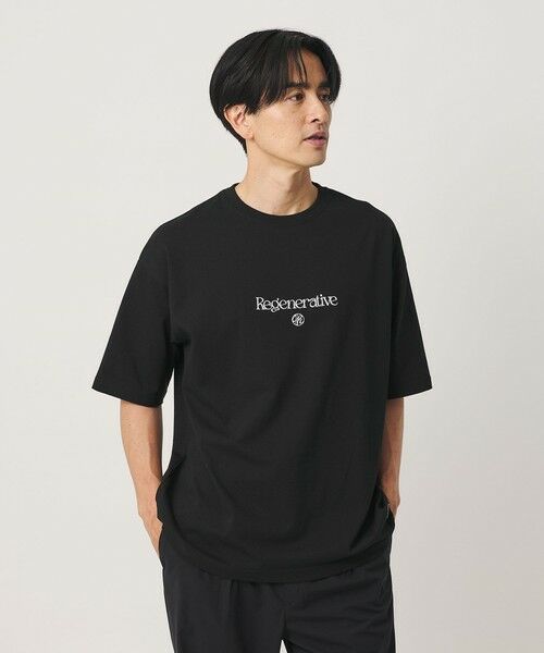 BEAUTY&YOUTH UNITED ARROWS / ビューティー&ユース ユナイテッドアローズ Tシャツ | <ESPOIR>REGENERATIVE Tシャツ(BLACK)
