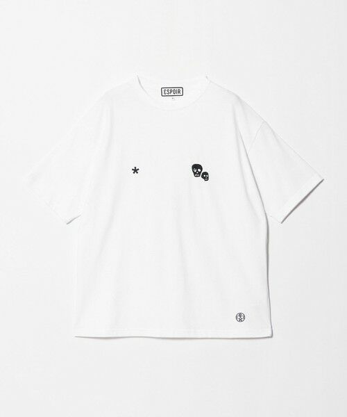 BEAUTY&YOUTH UNITED ARROWS / ビューティー&ユース ユナイテッドアローズ Tシャツ | <ESPOIR>Skull EMB Tシャツ | 詳細1