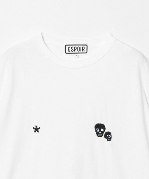 BEAUTY&YOUTH UNITED ARROWS / ビューティー&ユース ユナイテッドアローズ Tシャツ | <ESPOIR>Skull EMB Tシャツ | 詳細2