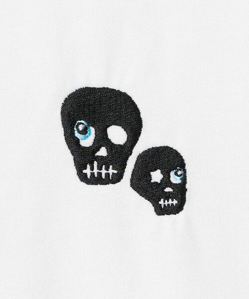 BEAUTY&YOUTH UNITED ARROWS / ビューティー&ユース ユナイテッドアローズ Tシャツ | <ESPOIR>Skull EMB Tシャツ | 詳細4