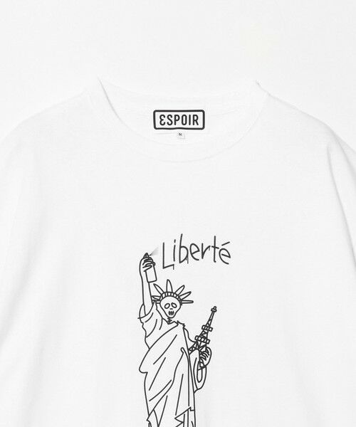 BEAUTY&YOUTH UNITED ARROWS / ビューティー&ユース ユナイテッドアローズ Tシャツ | <ESPOIR>Statue of Liberty Tシャツ | 詳細6