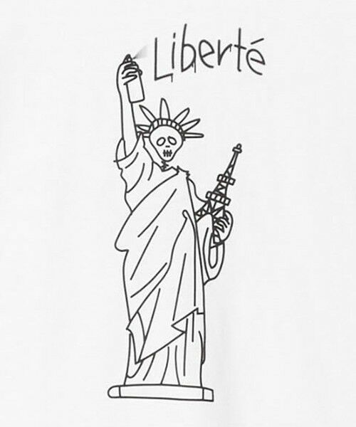 BEAUTY&YOUTH UNITED ARROWS / ビューティー&ユース ユナイテッドアローズ Tシャツ | <ESPOIR>Statue of Liberty Tシャツ | 詳細7