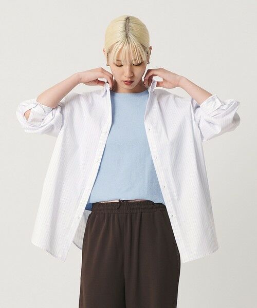 BEAUTY&YOUTH UNITED ARROWS / ビューティー&ユース ユナイテッドアローズ シャツ・ブラウス | 【WEB限定】ストライプ レギュラーカラー シャツ | 詳細1