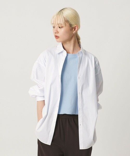 BEAUTY&YOUTH UNITED ARROWS / ビューティー&ユース ユナイテッドアローズ シャツ・ブラウス | 【WEB限定】ストライプ レギュラーカラー シャツ | 詳細2