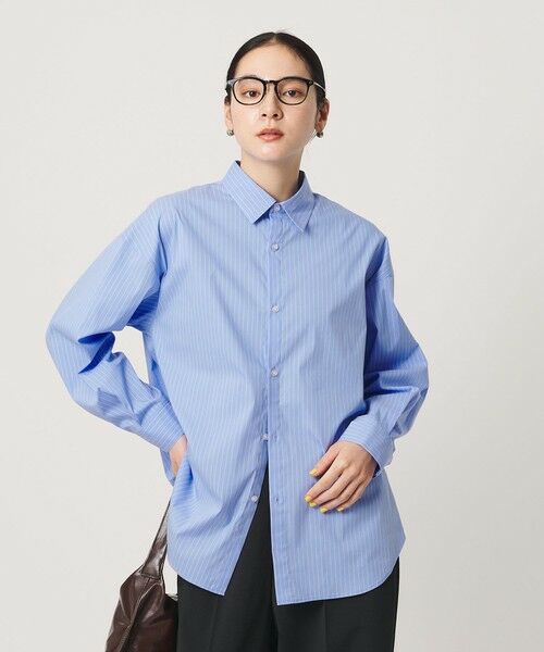 BEAUTY&YOUTH UNITED ARROWS / ビューティー&ユース ユナイテッドアローズ シャツ・ブラウス | 【WEB限定】ストライプ レギュラーカラー シャツ | 詳細8