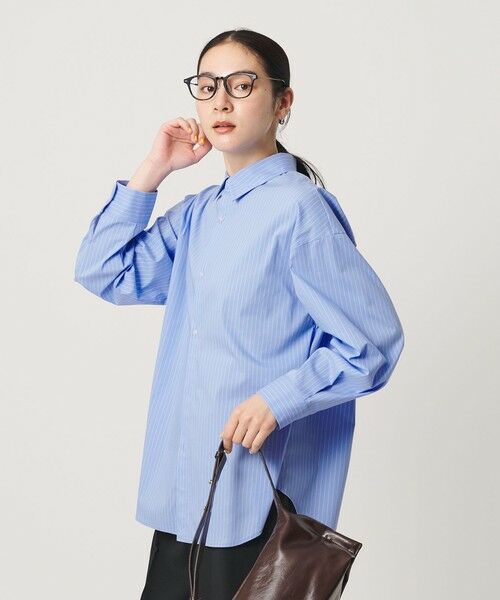 BEAUTY&YOUTH UNITED ARROWS / ビューティー&ユース ユナイテッドアローズ シャツ・ブラウス | 【WEB限定】ストライプ レギュラーカラー シャツ | 詳細9