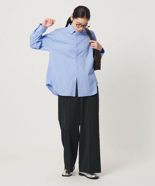 BEAUTY&YOUTH UNITED ARROWS / ビューティー&ユース ユナイテッドアローズ シャツ・ブラウス | 【WEB限定】ストライプ レギュラーカラー シャツ | 詳細10