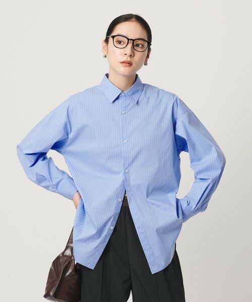 BEAUTY&YOUTH UNITED ARROWS / ビューティー&ユース ユナイテッドアローズ シャツ・ブラウス | 【WEB限定】ストライプ レギュラーカラー シャツ（LT.BLUE）